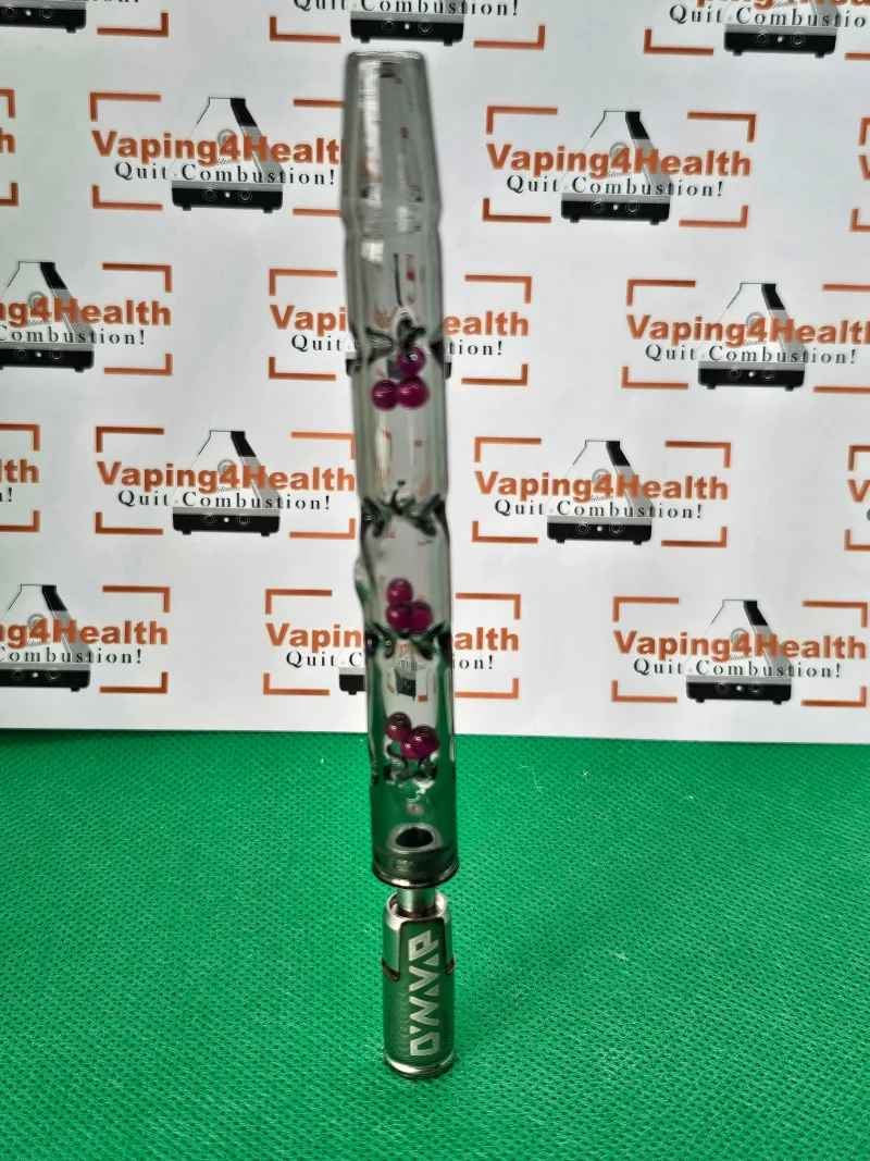 10mm Glass Tube Stem for DynaVap 110mm with 9 Ruby Terp Pearls