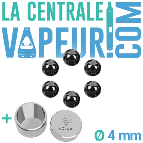 6 SiC Pearls 4 mm with titanium pot