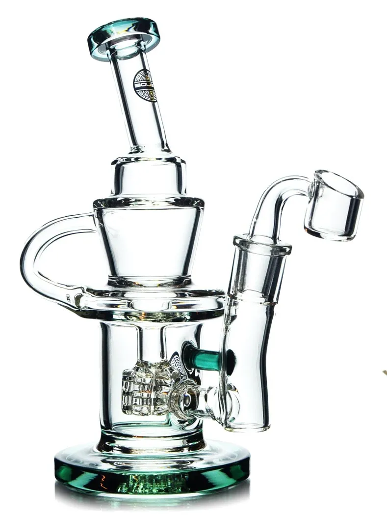 7.5" Matrix Funnel Recycler by Bougie Glass