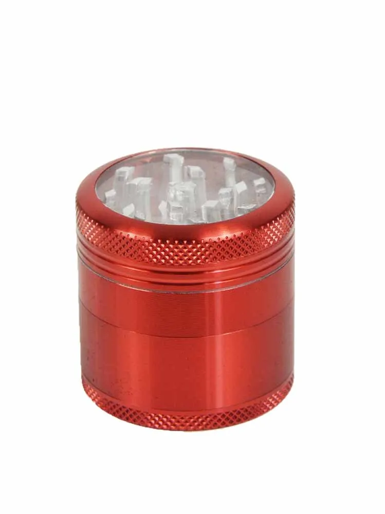 Badass Glass Mini 4pc Grinder with Clear Top