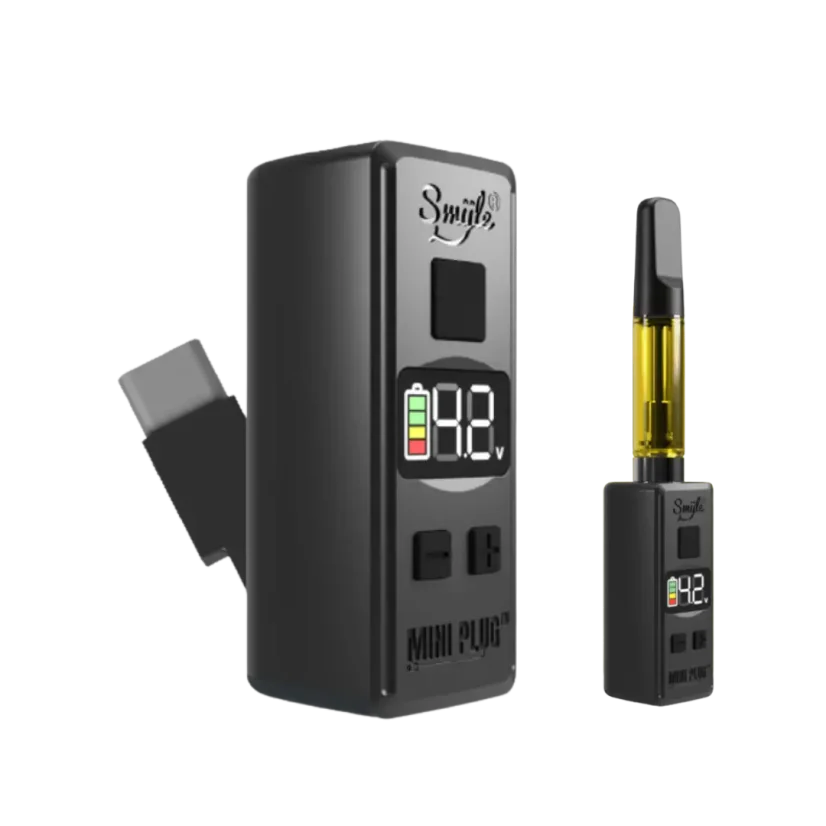 Battery 510 trhead MINI PLUG 510 di Smyle Labs con cavo USB-C integrato + power bank cartucce cartridges temperature telefono edizione limitata