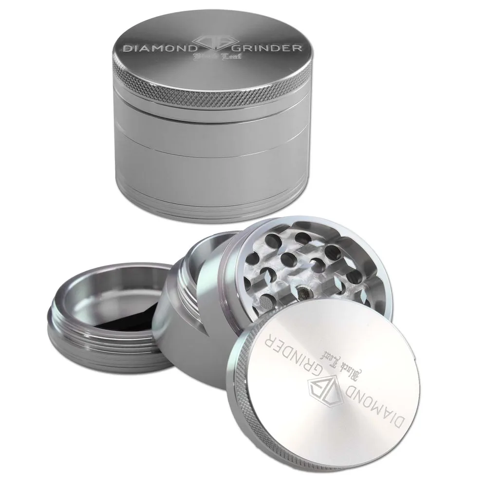 Grinder en aluminium Black Leaf Diamond 4 pièces 56 mm