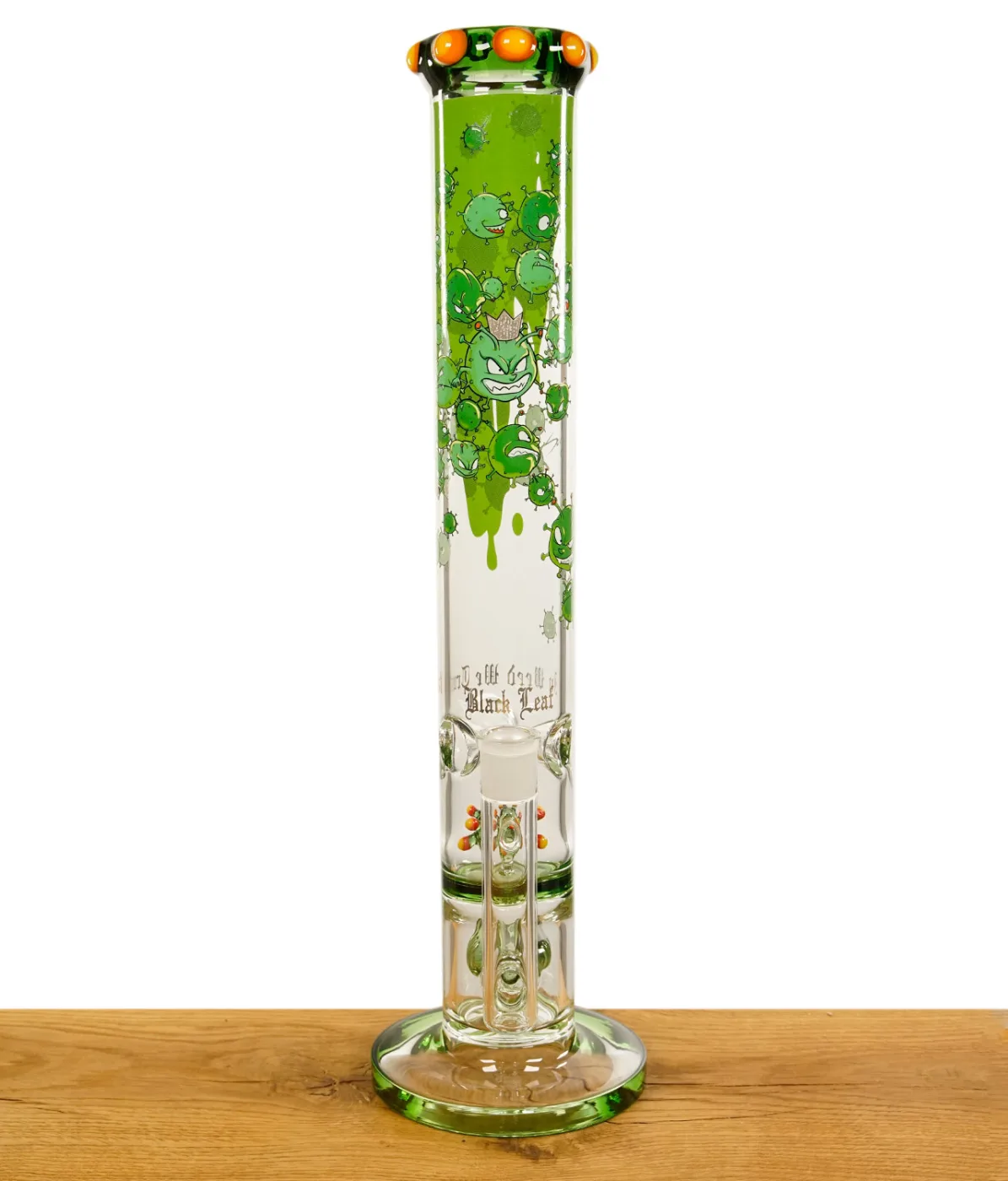Black Leaf Haze Invaders Ice Cylinder Bong