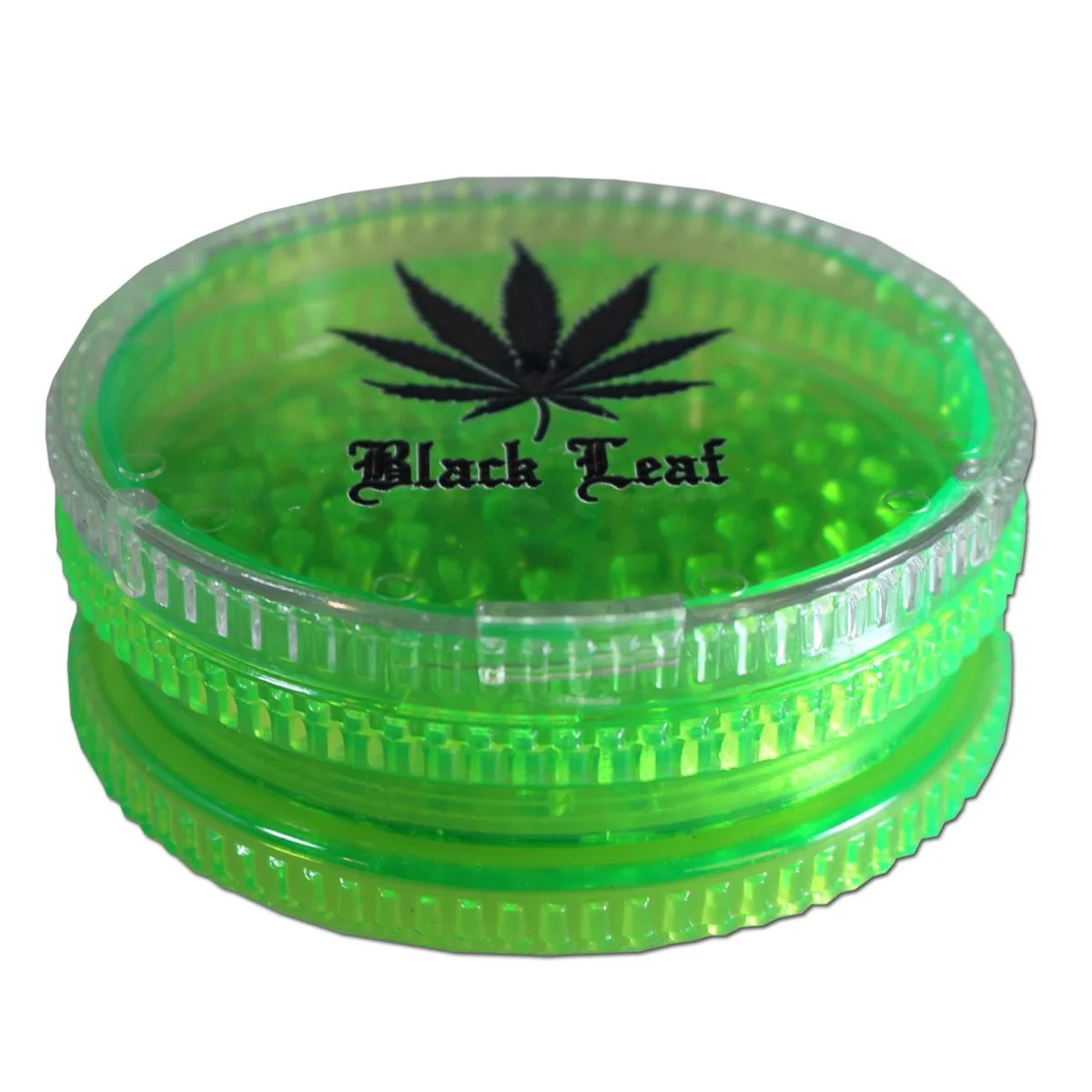 Black Leaf Polycarbonate Grinder 3-Piece 92 mm