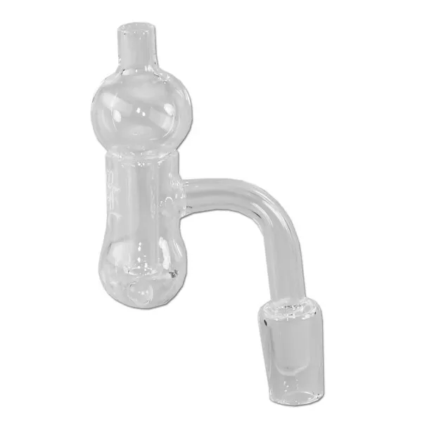 Black Leaf Quartz Banger Set with Bubble Cap and Terp Pearls