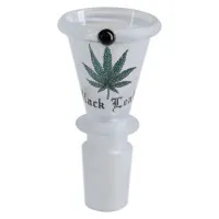 Black Leaf Siebfix Glass Bowl with Built-in Screen (NS14)