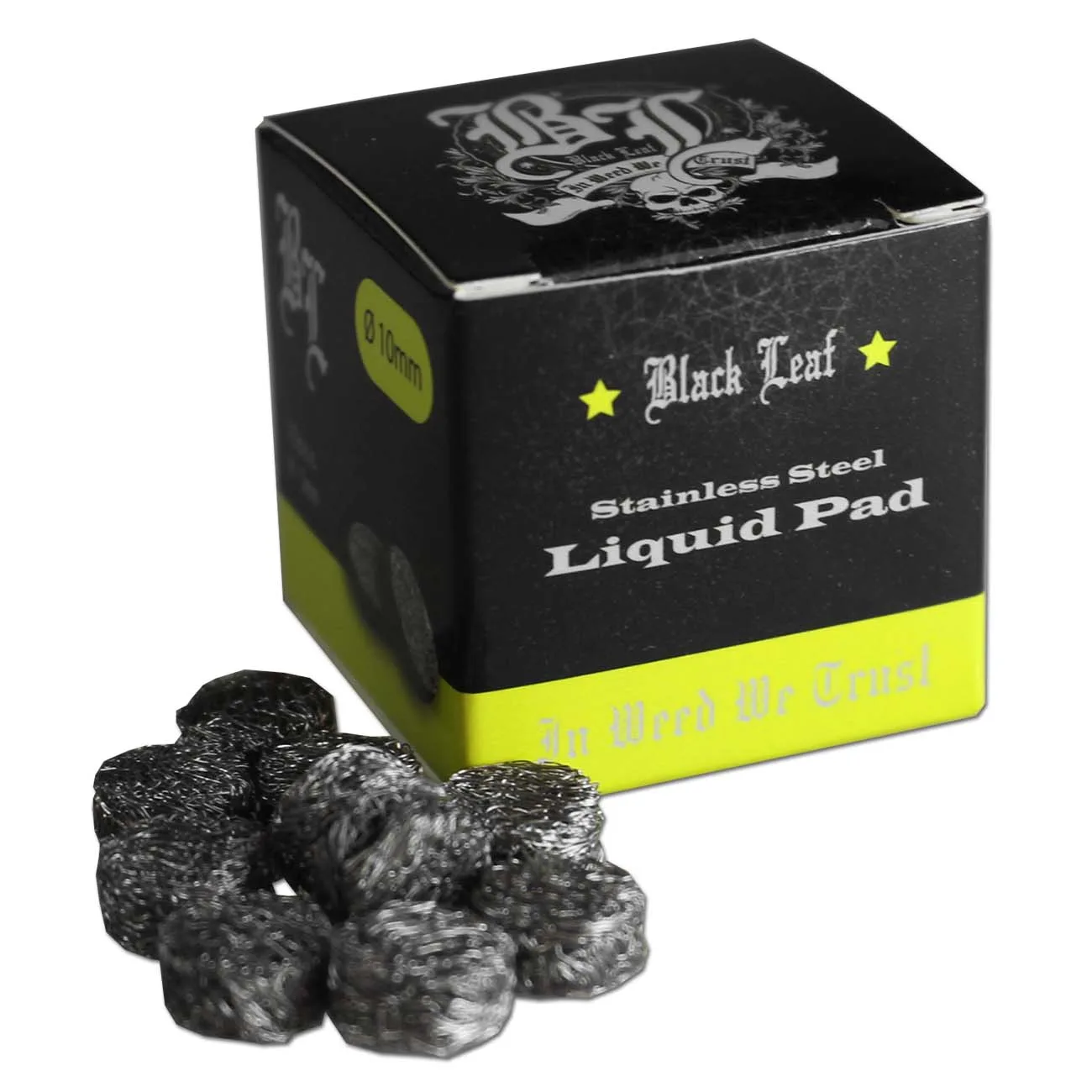 Black Leaf Stainless Steel Drip Pads 10 mm (10 pcs)