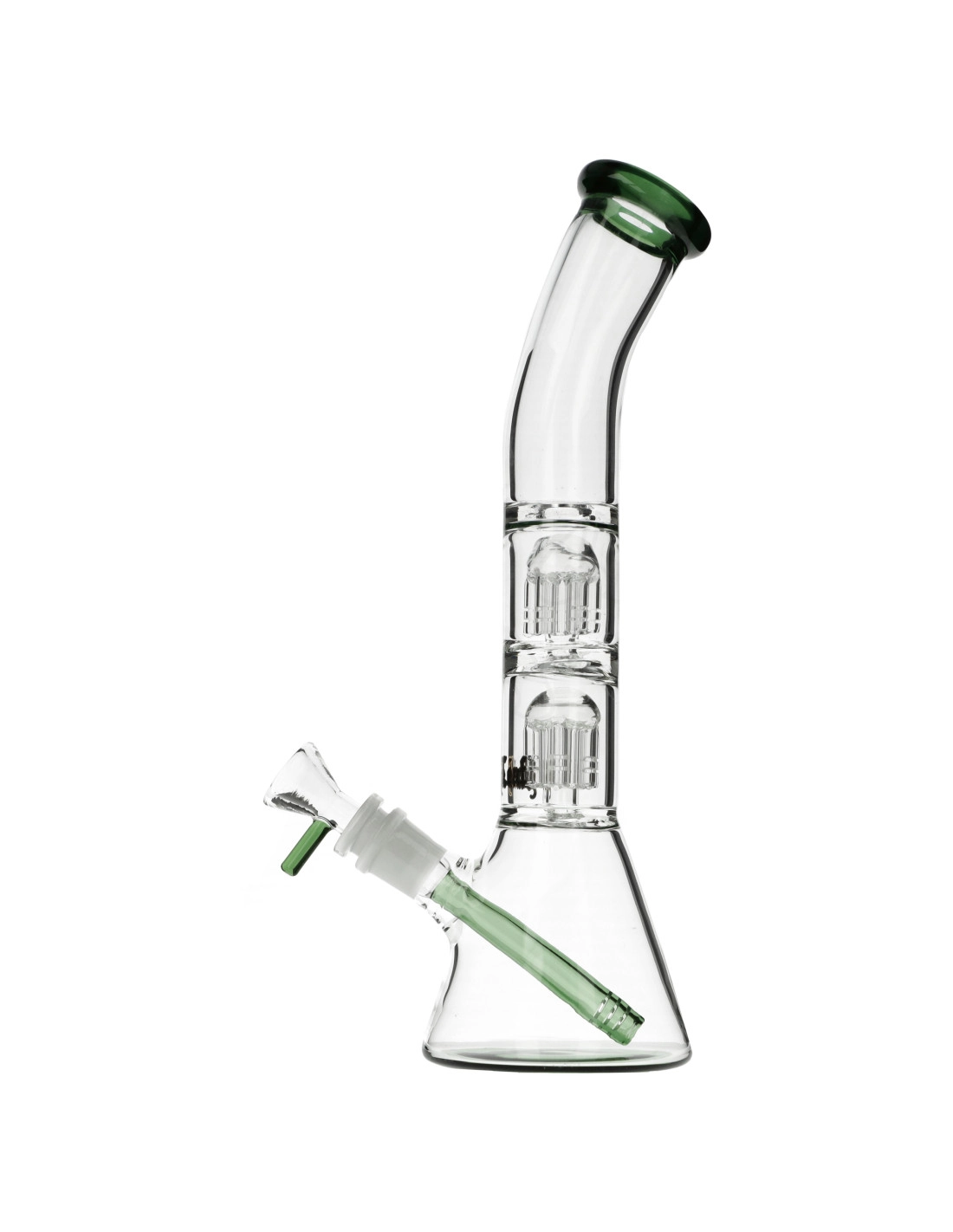 Bongo Black Leaf z Podwójnym Perkolatorem 31cm – szlif 18.8/14.5 mm