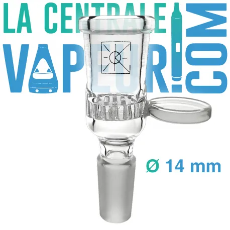 Bowl with glass screen and 14mm rounded...