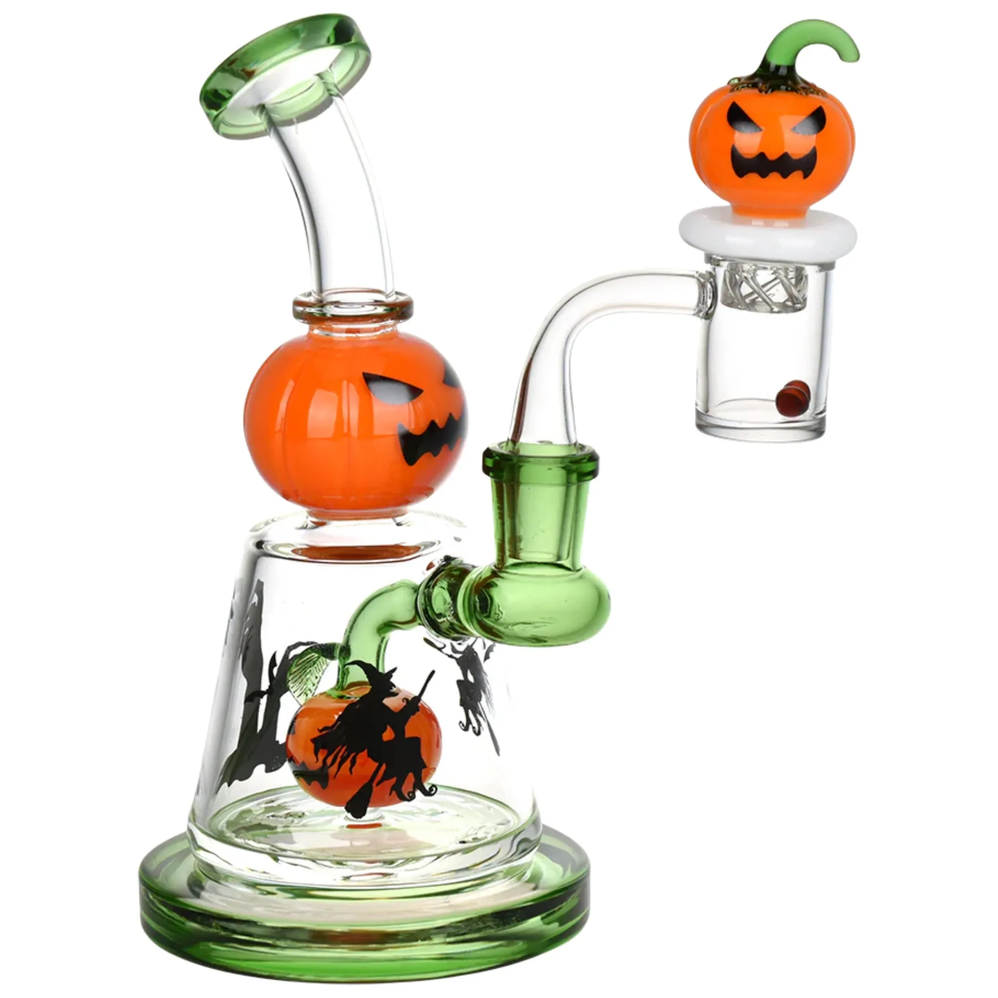 CaliConnected 6.75" Halloween Ball Dab Rig Set