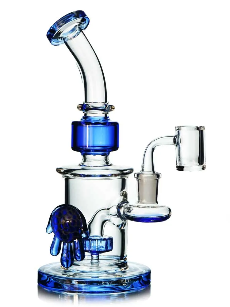 Dab Rig With Pendant by SWRV Glass