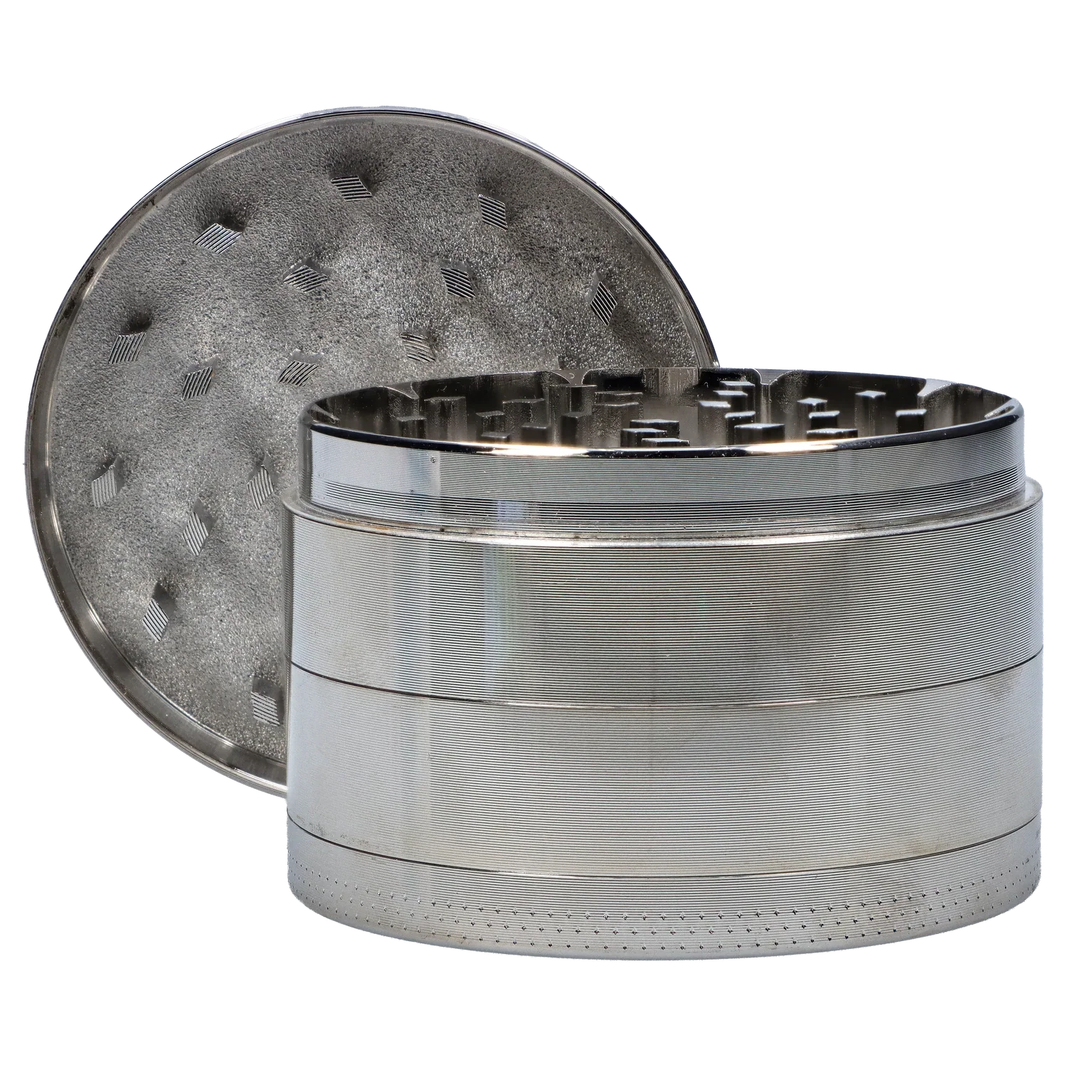 DankStop Silver 3-Stage Grinder - 63mm