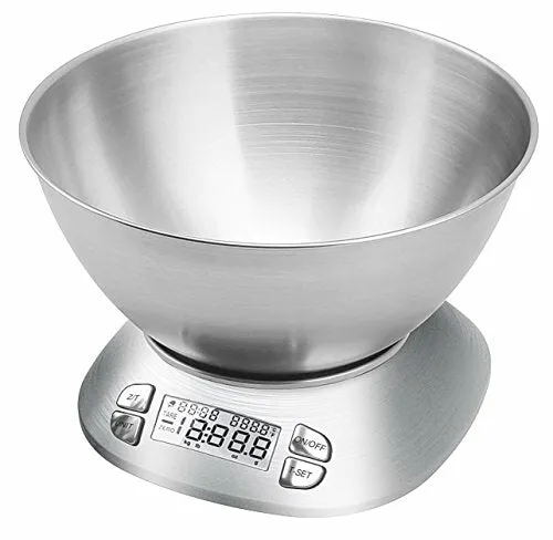 Digital Kitchen Scale with Extra Large Bowl