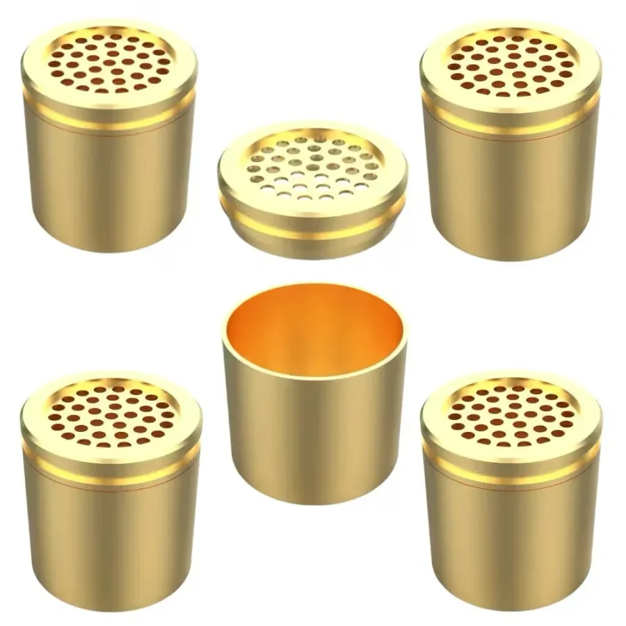 Fenix MINI+ X HERO – Capsules de dosage plaquées or (lot de 5 avec tube)