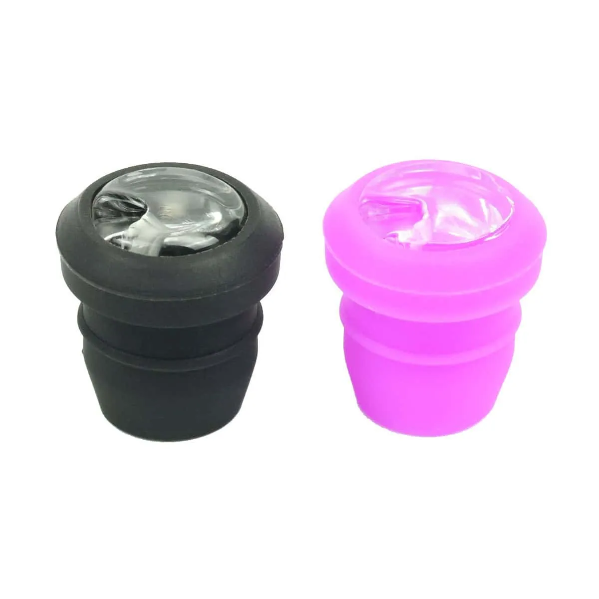 Fusion 510 Beveled Glass Cap with Silicone Wrap Atomizer Top