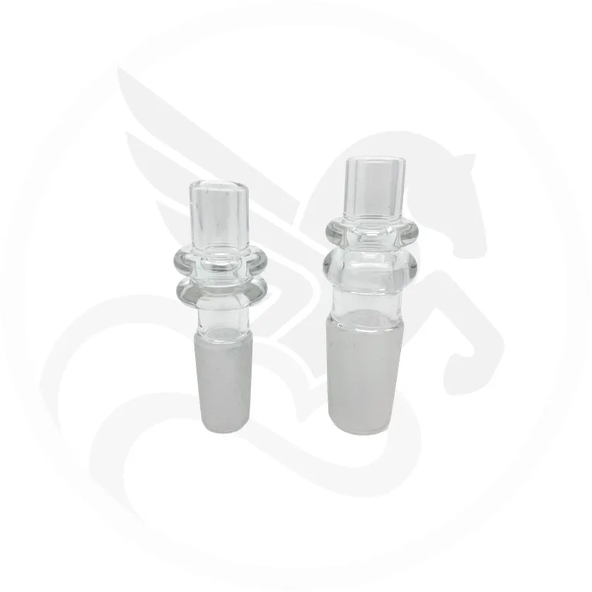 Glass Water Pipe Adapter 14/18 mm for DynaVap Tip, Fixed Size (Generic)