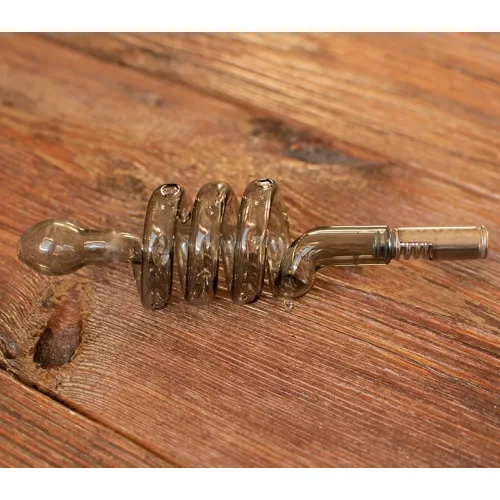 Glass Spiral Cooling Mouthpiece for DynaVap VapCap