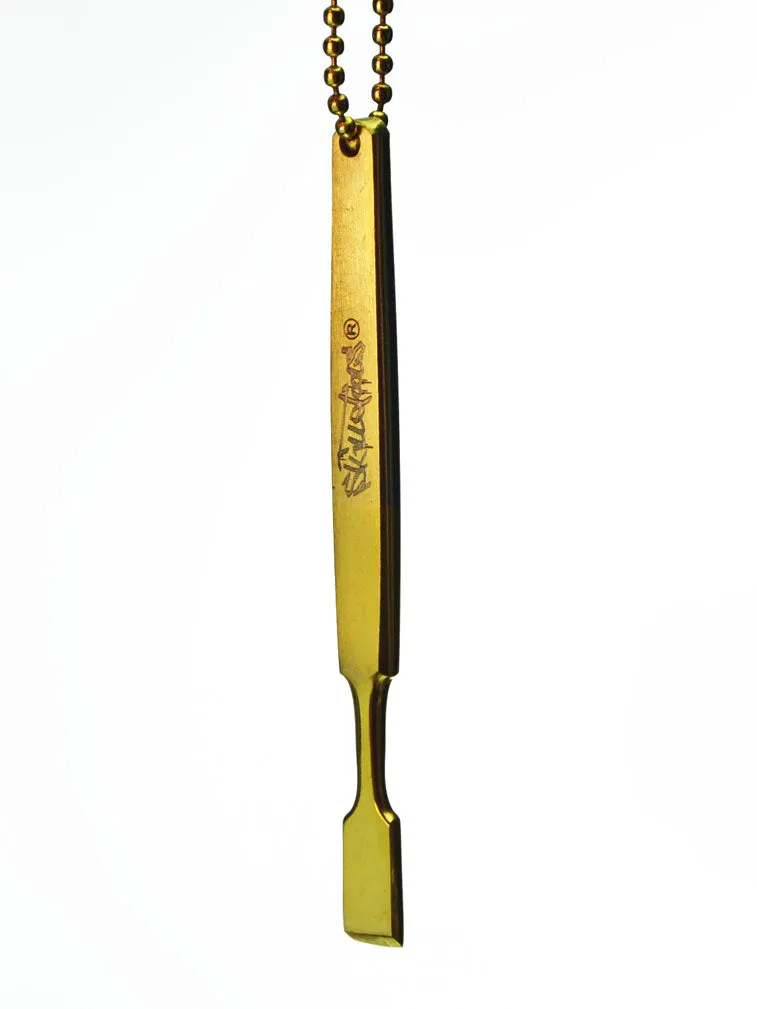 Gold Glassy Keychain Dabber by Skillet Tools