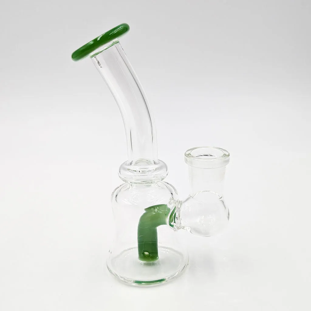 Green Flower Mini Perc Dab Rig 5"