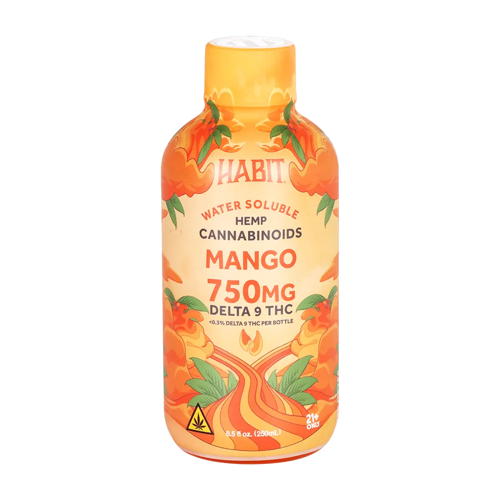 Habit Full Spectrum D9 THC Water-Soluble Syrup | Mango