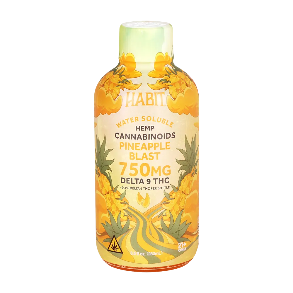 Habit Full Spectrum D9 THC Water-Soluble Syrup | Pineapple Blast