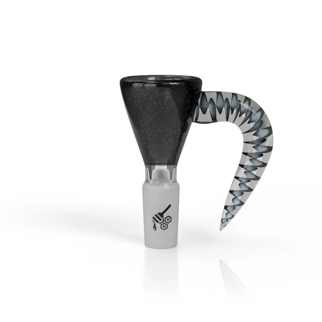 Honeybee Herb Dichro Galaxy Martini With Horn Pull Slide