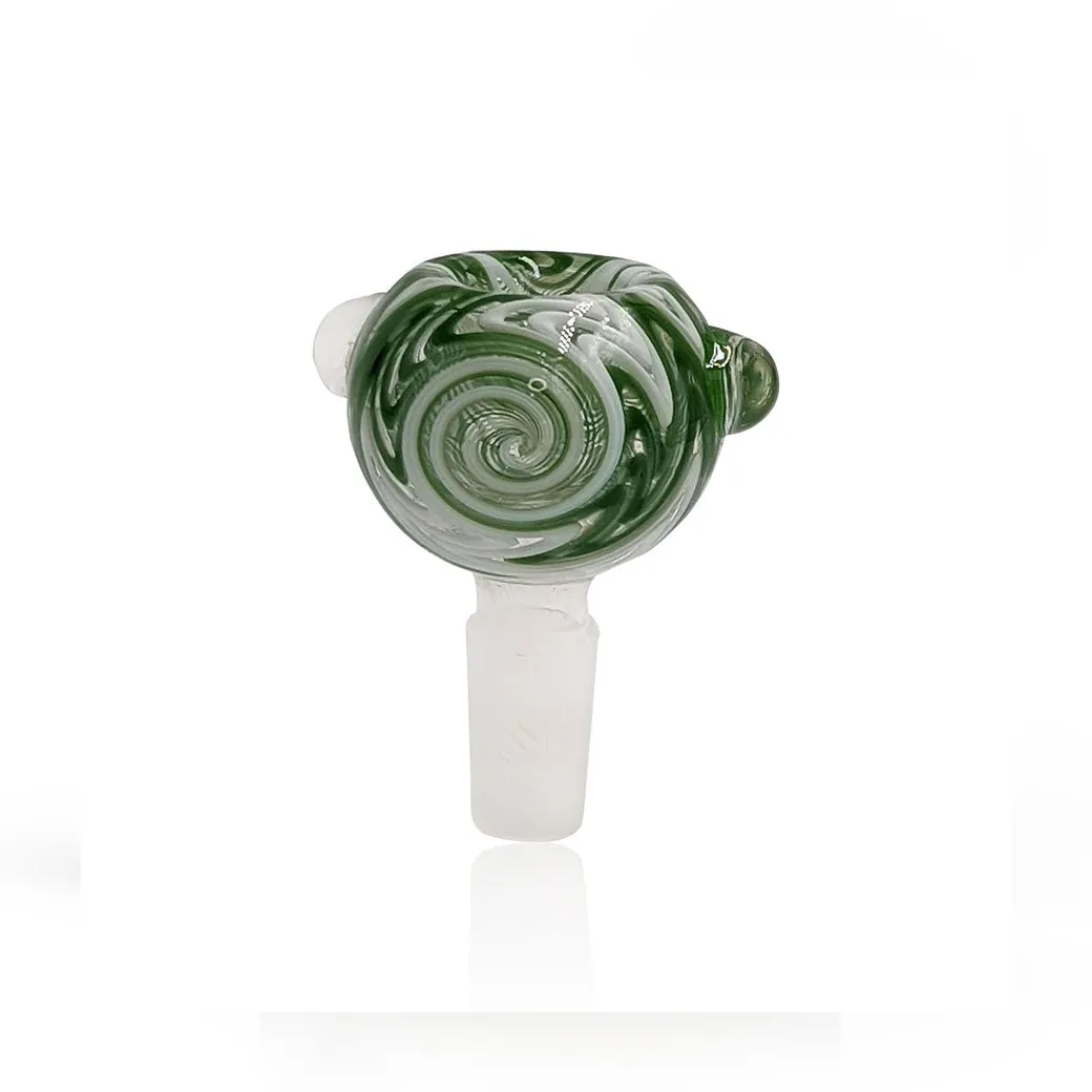 Honeybee Herb Green Line Hypnotic Bol Piece - 14mm Male