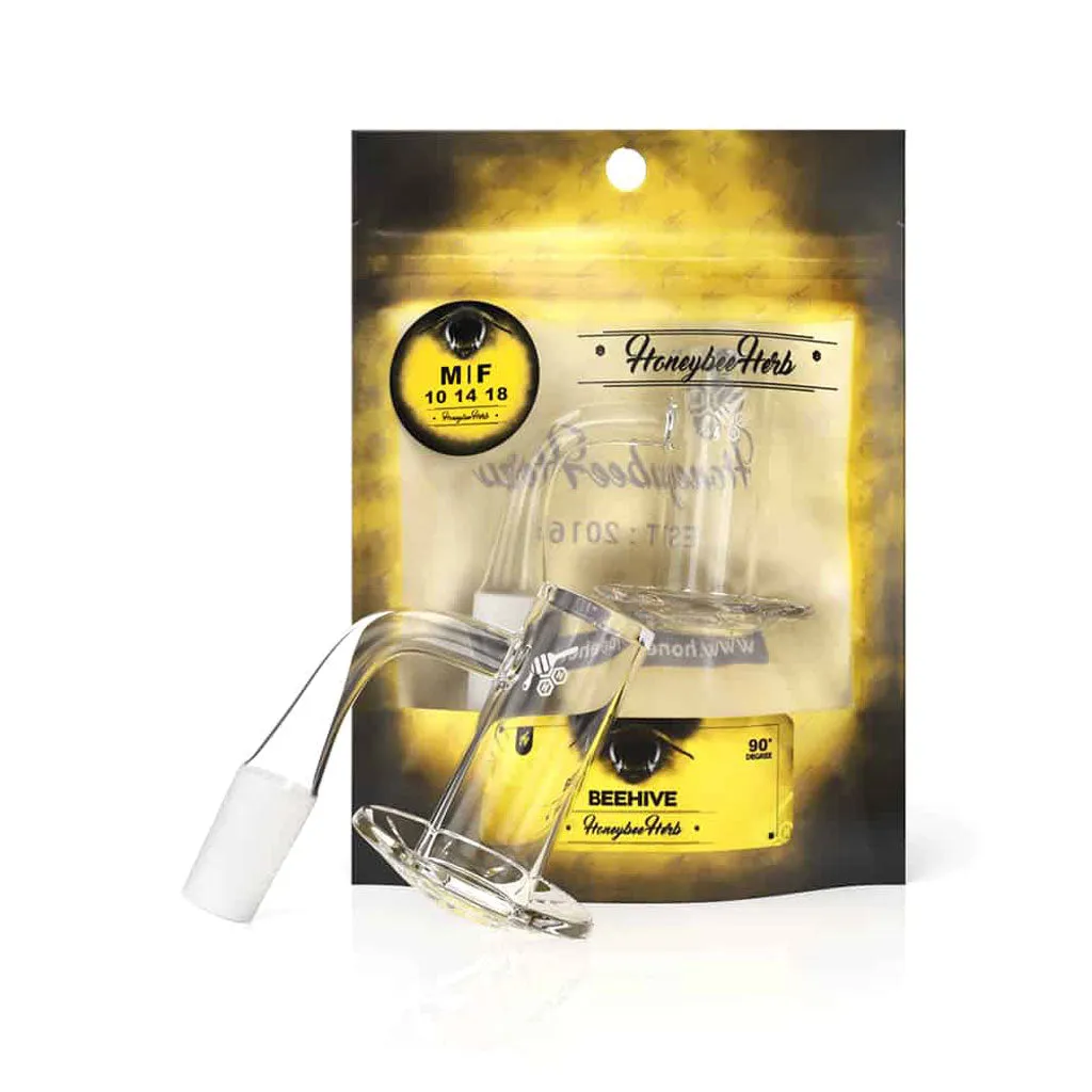 Honeybee Herb YL Beehive Quartz Banger - All Joint Options