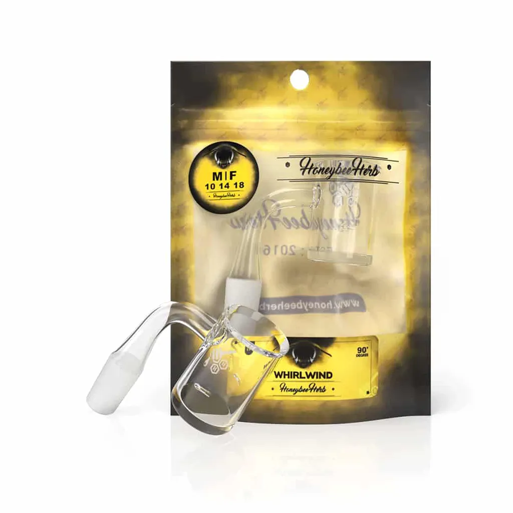 Honeybee Herb YL Whirlwind Quartz Banger - All Joint Options