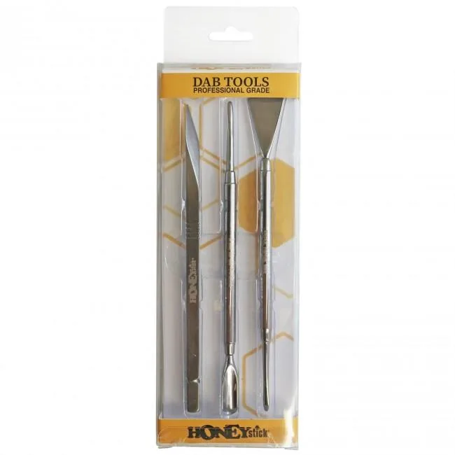 HoneyStick Stainless Steel Dab Tool Set (3-Piece)
