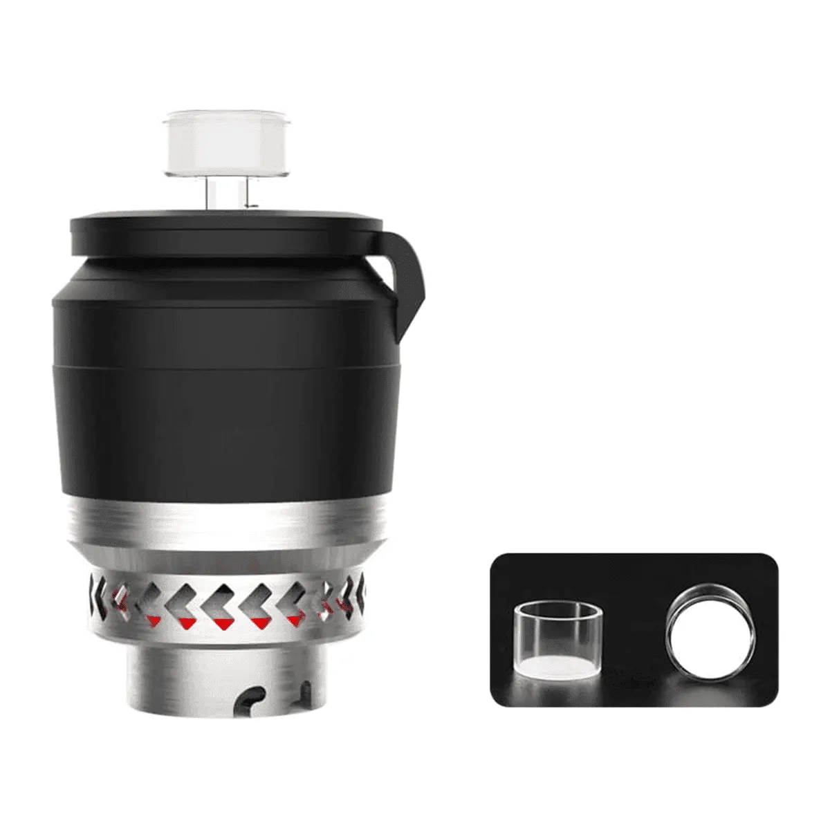ICA 5D V2 Chamber with Opaque Bottom Fused Quartz Insert for Peak Pro Pockety