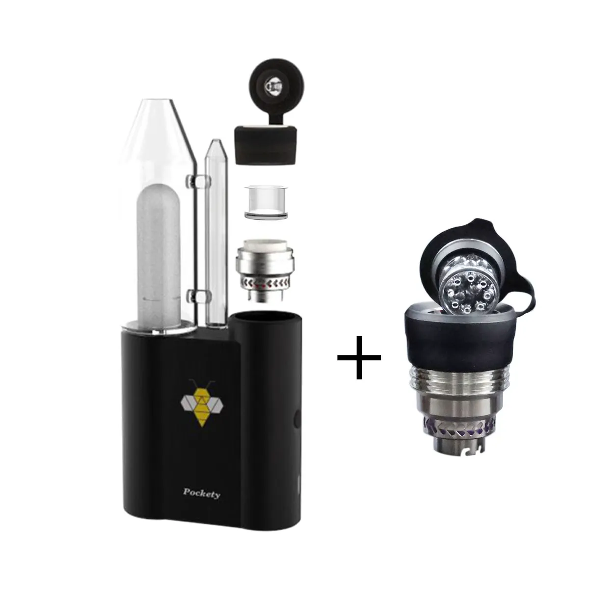 JCVAP Pockety 2-in-1 Kit with Herbcloud Quartz Chamber