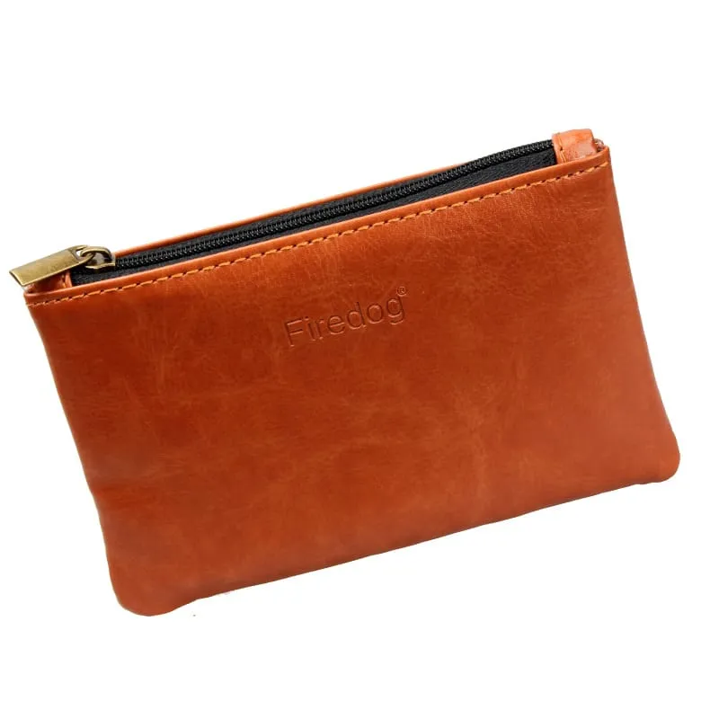 Leather Travel Tobacco Pouch 5.5″ × 3.6″ — Pipe & Cigarette Storage Bag