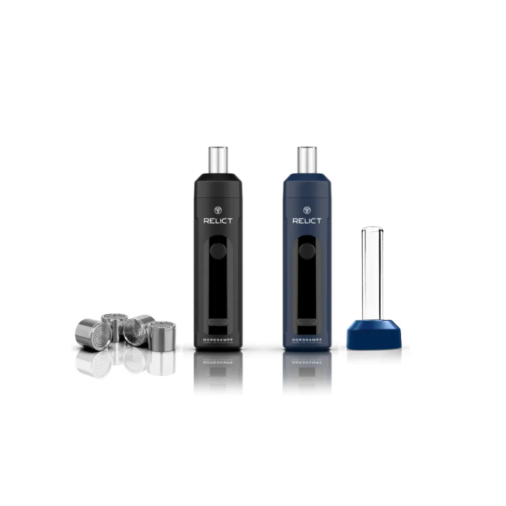 Norddampf Relict Vaporizer + 60mm Glass Mouthpiece Bundle