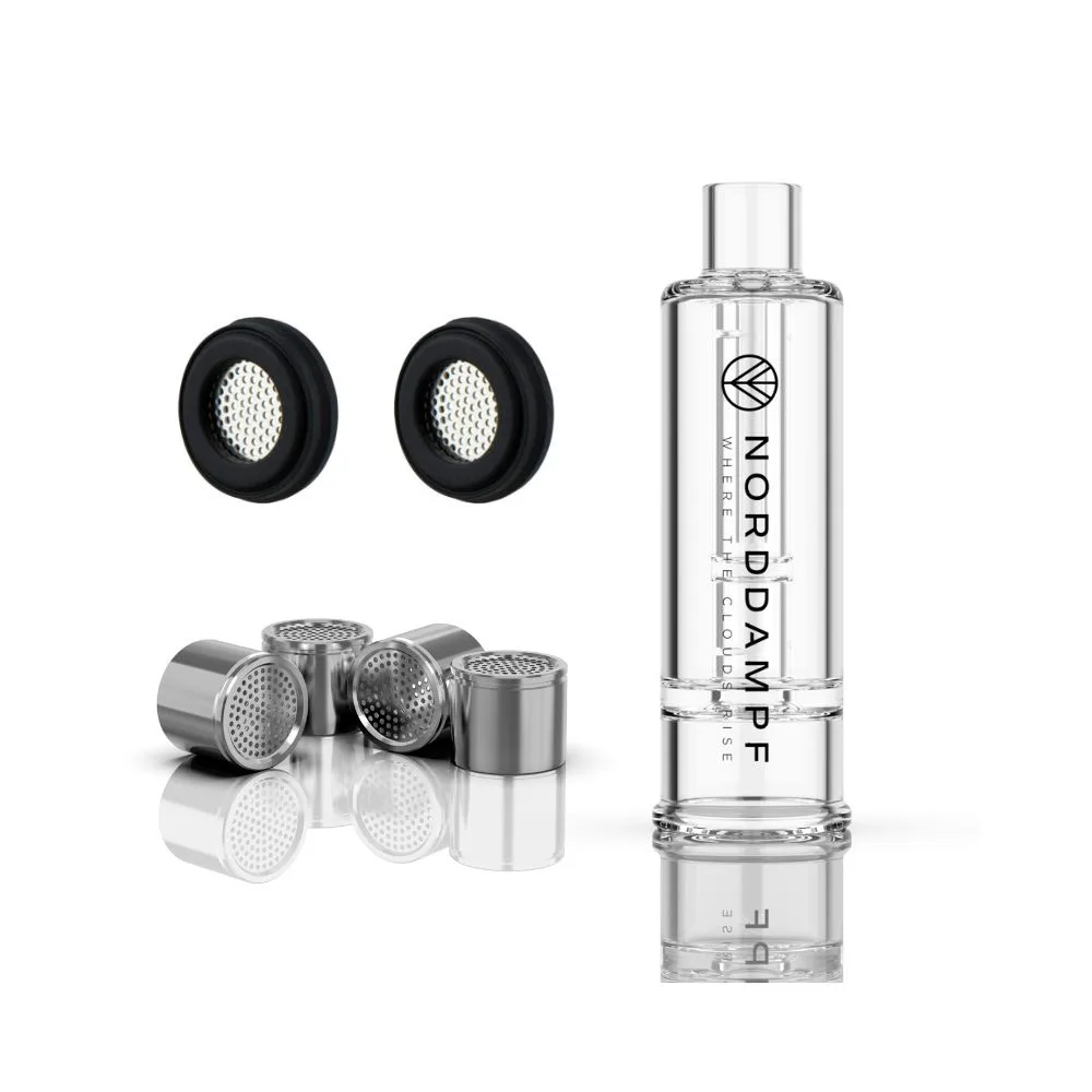 Norddampf Relict Bubbler + 4 Dosing Capsules + 2 Screens Bundle