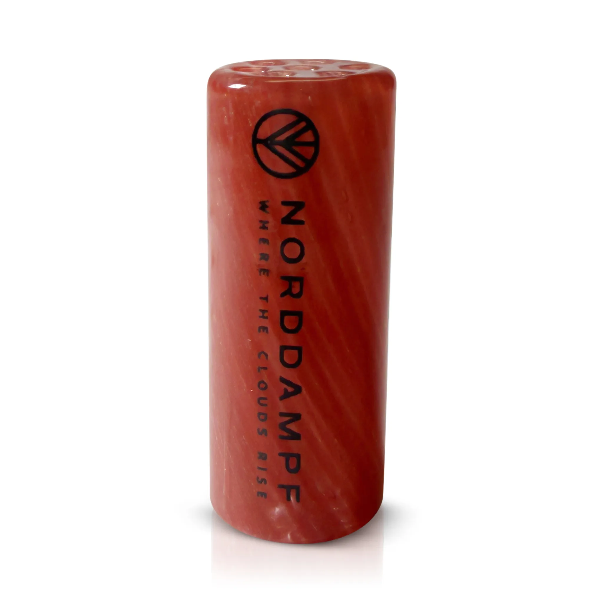 Norddampf Relict Glass Mouthpiece Vortex Red Gold Glitter 30mm