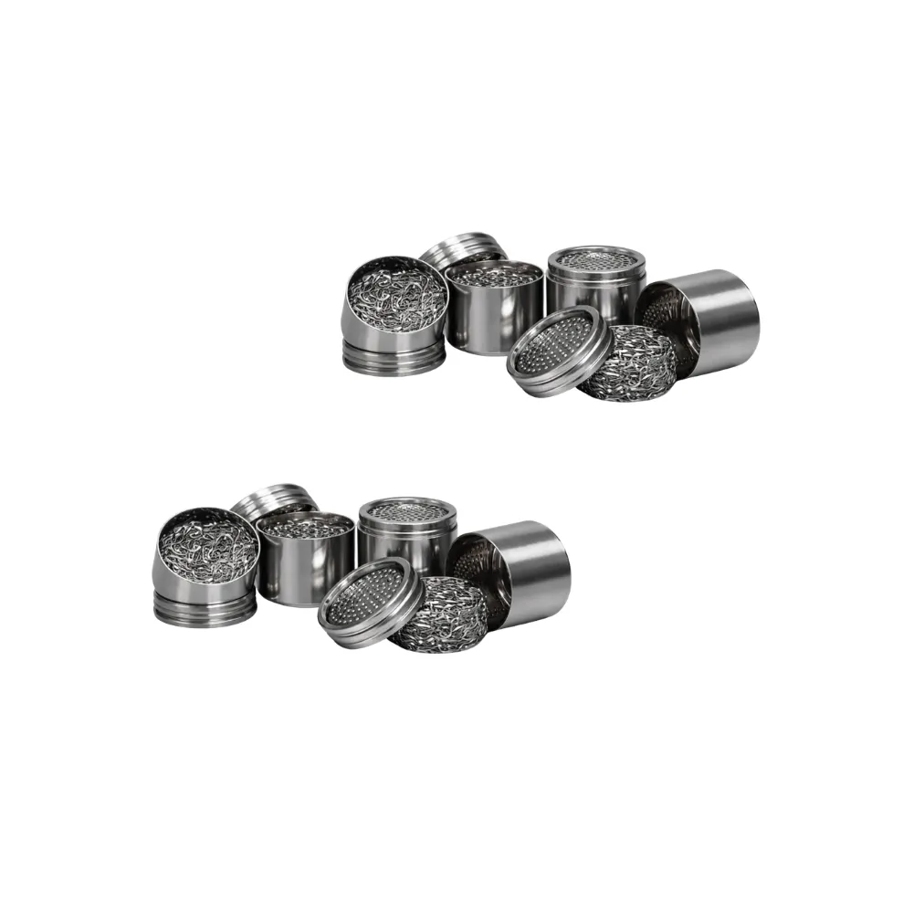 Norddampf Relict Stainless Steel Dosing Capsules with Drip Pad for Extracts - 8 pcs