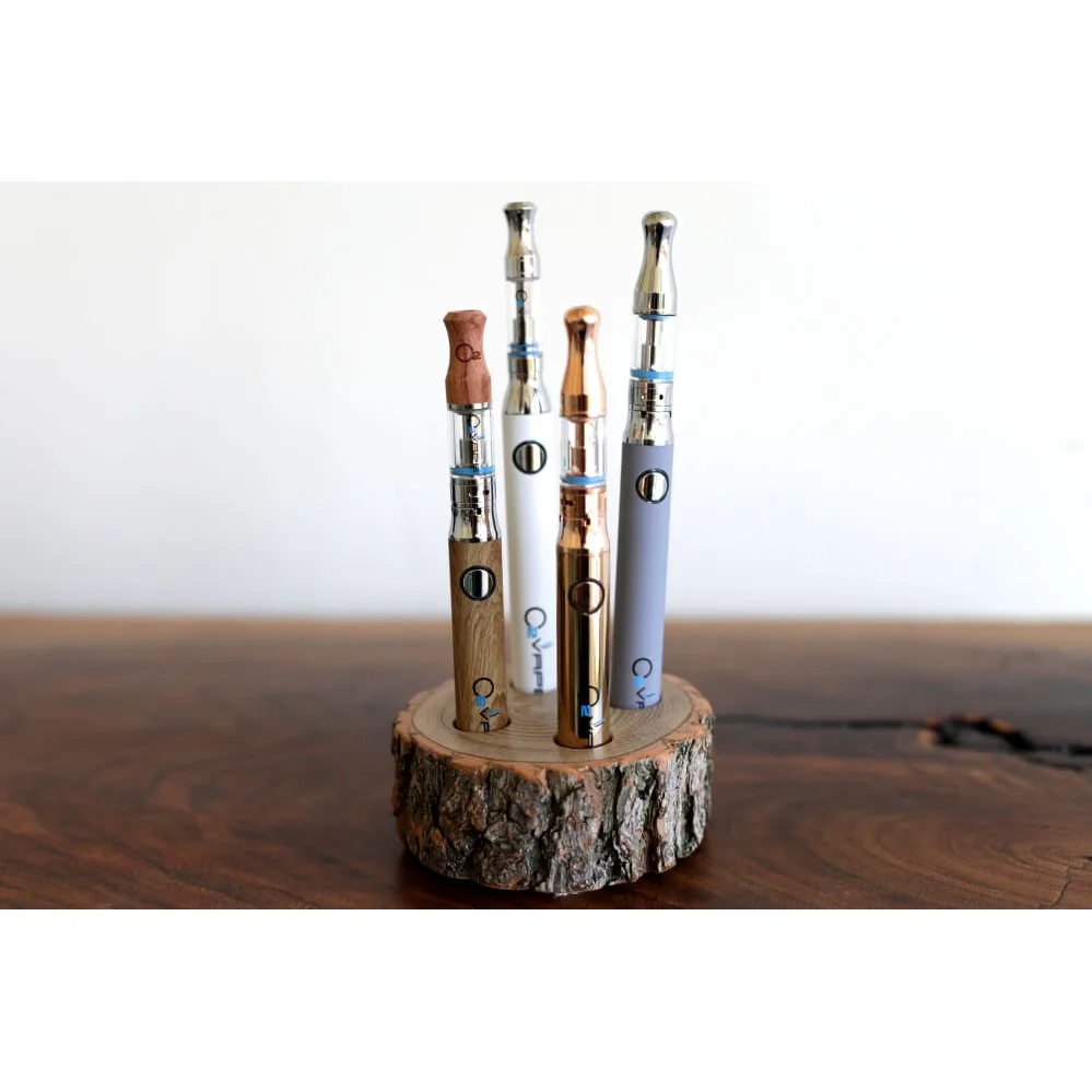 O2VAPE Natural Wood 510 Vape Pen Stand