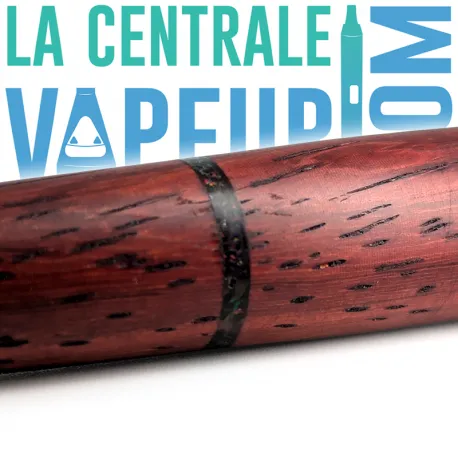 Padouk stem with black opal