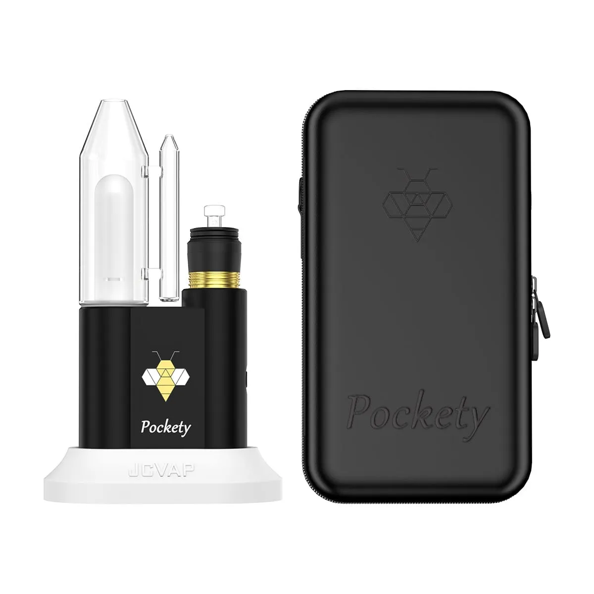 Pockety Portable Electric Dab Rig with Grade 2 Titanium ICA 5D XXL Quartz Chamber