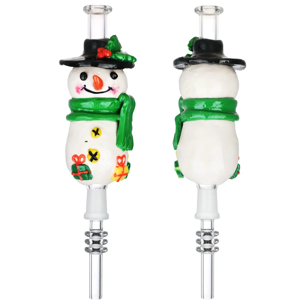 Pulsar Snowman Vapor Vessel with Quartz Tip 7 Inch