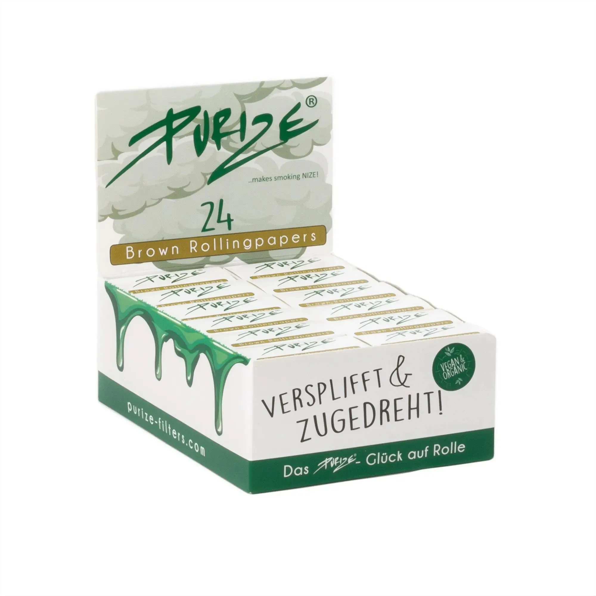 Purize Rolling Papers 4m Unbleached x24