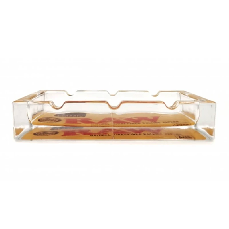 RAW Glas-Aschenbecher, rechteckig, 16 cm