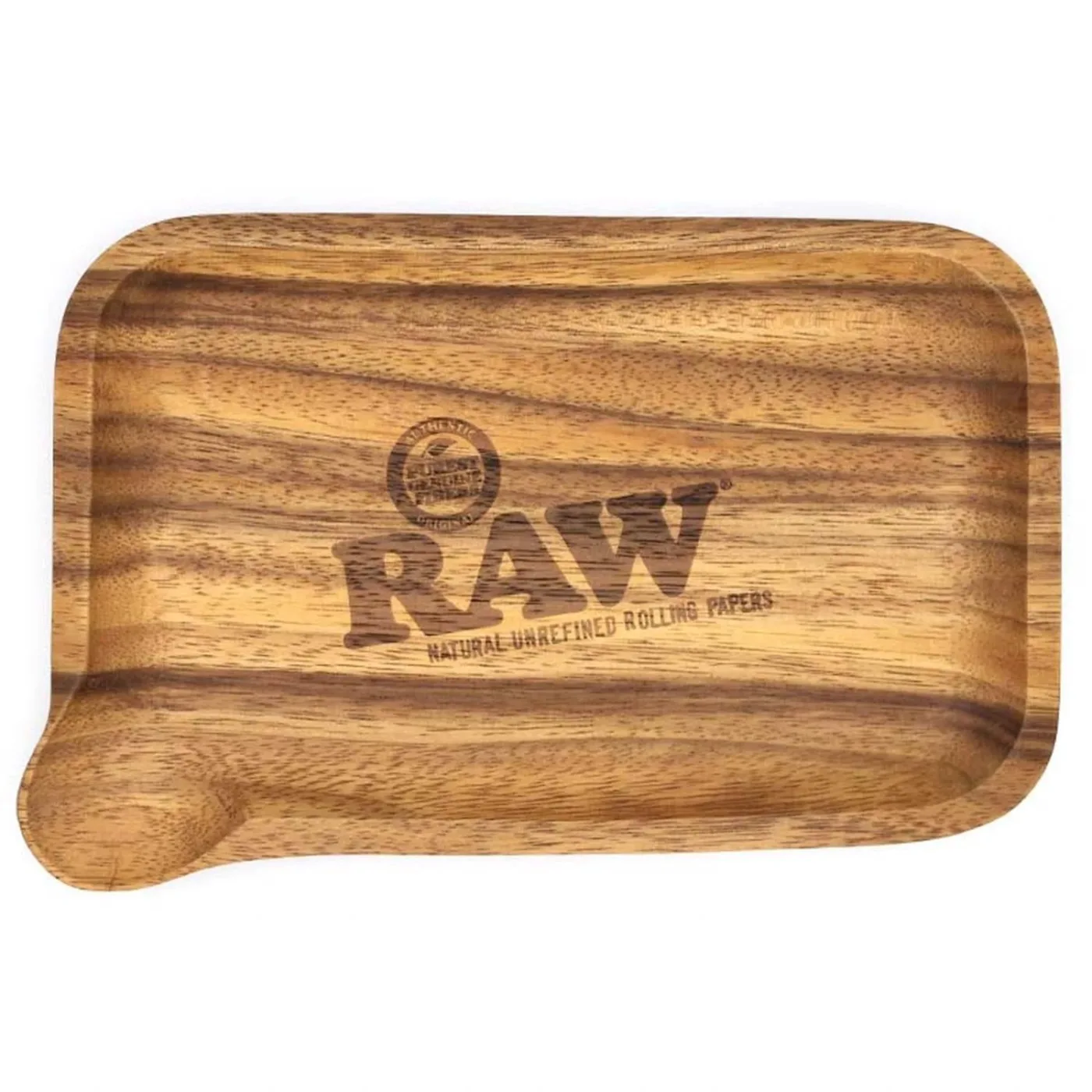 RAW Wooden Rolling Tray with Spout 28,5 x 18,5 cm