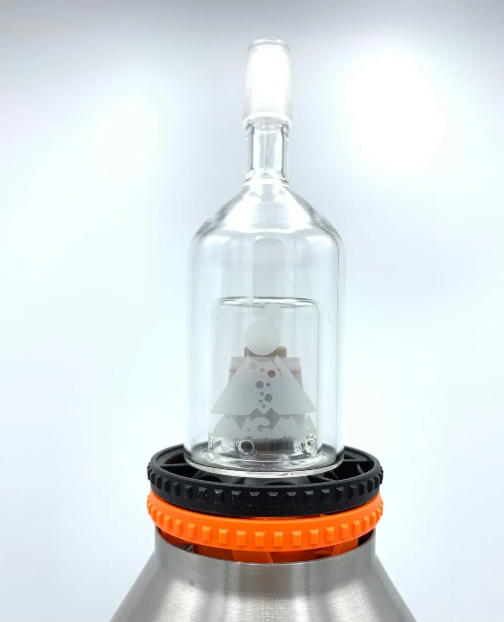 Clear Magma Volcano Bubbler