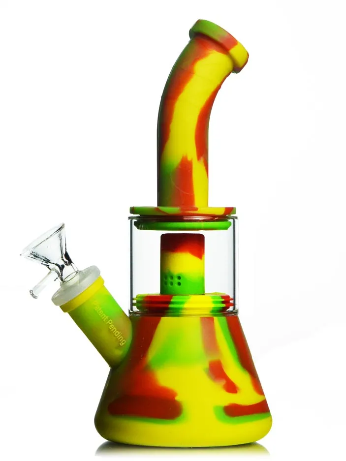 Silicone Dab Rig with Perc