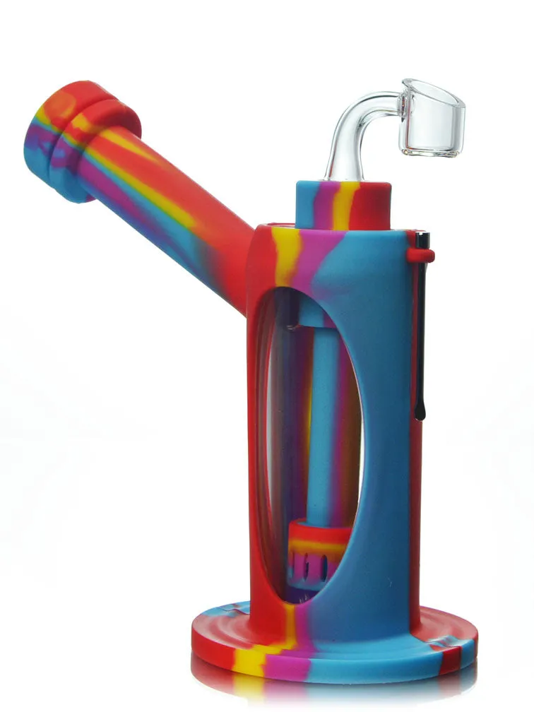 Silicone Glass Dab Bubbler