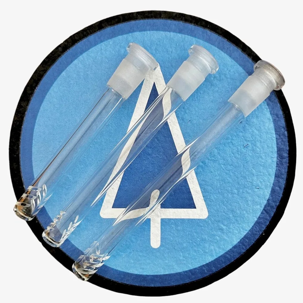 Downstem de vidro SnowTree de 18 mm para 14 mm