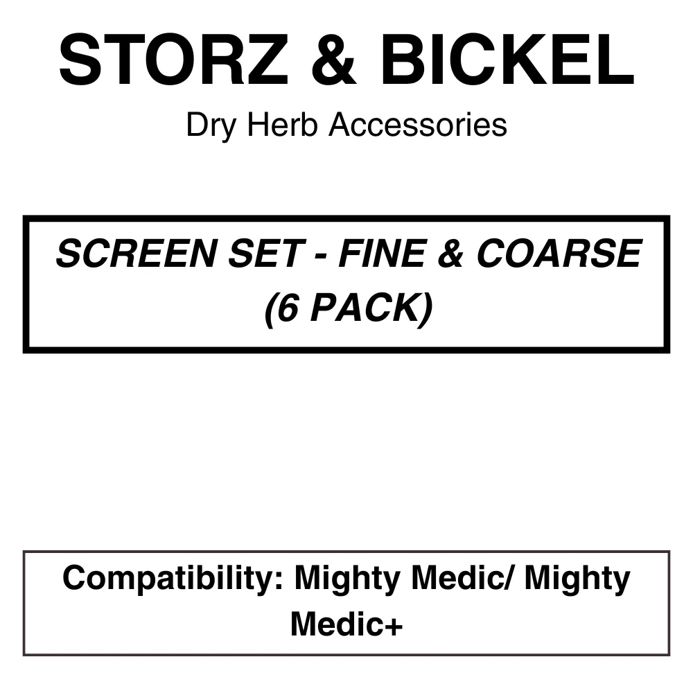 Storz & Bickel – Screen Set Fine & Coarse Mesh – For Mighty Medic/ Medic+