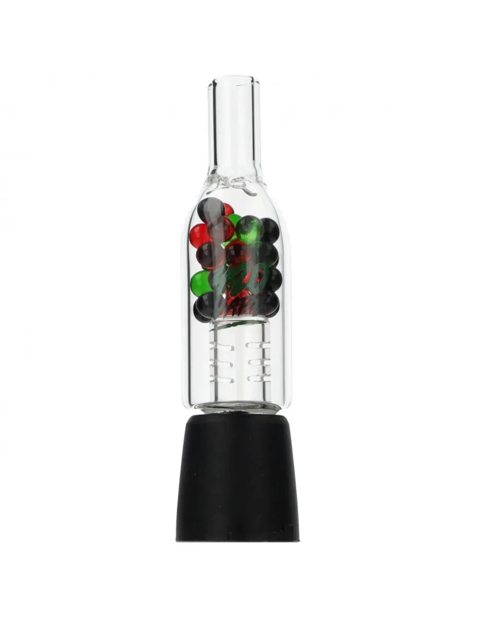 Glass Mouthpiece JET z kulkami - Mighty+, Crafty+